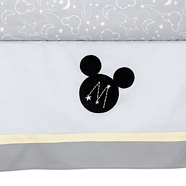 Lambs &amp; Ivy&reg; Disney&reg; Mickey Mouse 4-Piece Crib Bedding Set in Grey/White. View a larger version of this product image.