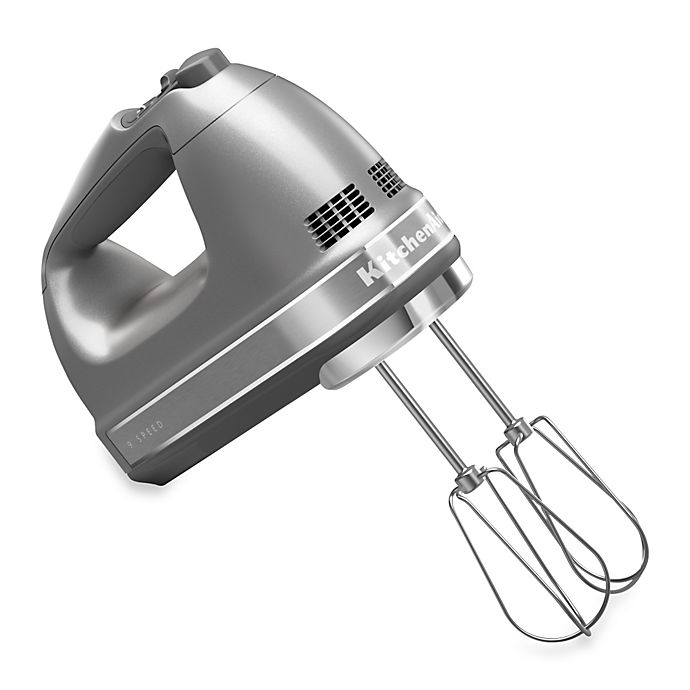 KitchenAid® 9-Speed Digital Hand Mixer in Silver | Bed Bath and Beyond