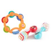 Fisher-Price&reg; 3-Piece Tambourine and Maracas Gift Set