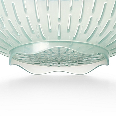 OXO Good Grips&reg; 5 Qt. Colander in Sea Glass. View a larger version of this product image.