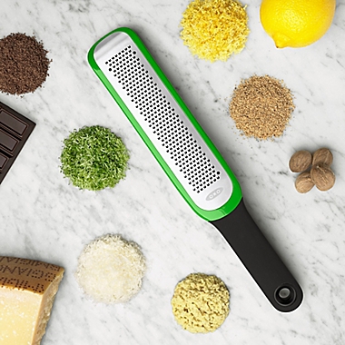 OXO Good Grips&reg; Etched Zester Grater in Green. View a larger version of this product image.