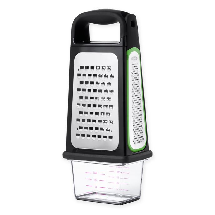 OXO Good Grips® Etched Box Grater with Removable Zester Bed Bath and