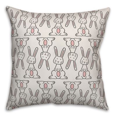 Easter T-Shirt & Easter Gifts by NLTS Easter Bunny and Carrot Pattern Trendy Design Gift Throw Pillow Multicolor 16x16