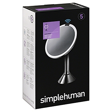 simplehuman&reg; 5X Sensor Vanity Mirror. View a larger version of this product image.