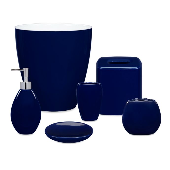 Wamsutta® Elements Navy Bath Ensemble | Bed Bath & Beyond