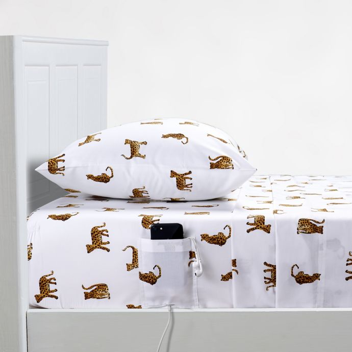 Recycled Cotton Leopard Icon 250 Thread Count Standard Pillowcases