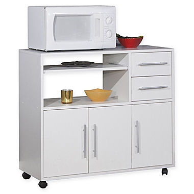 Temahome&reg; Marius Kitchen Cart in White. View a larger version of this product image.
