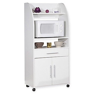 Temahome&reg; Jeanne Kitchen Cart in White. View a larger version of this product image.