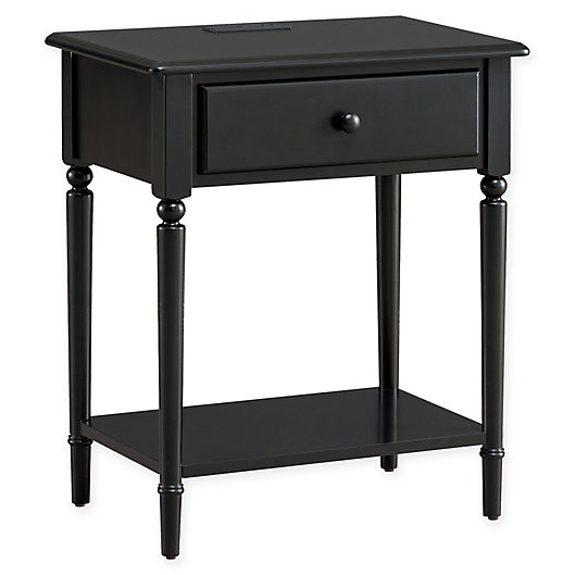 Alternate image 1 for Leick Home® Coastal Nightstand in Black