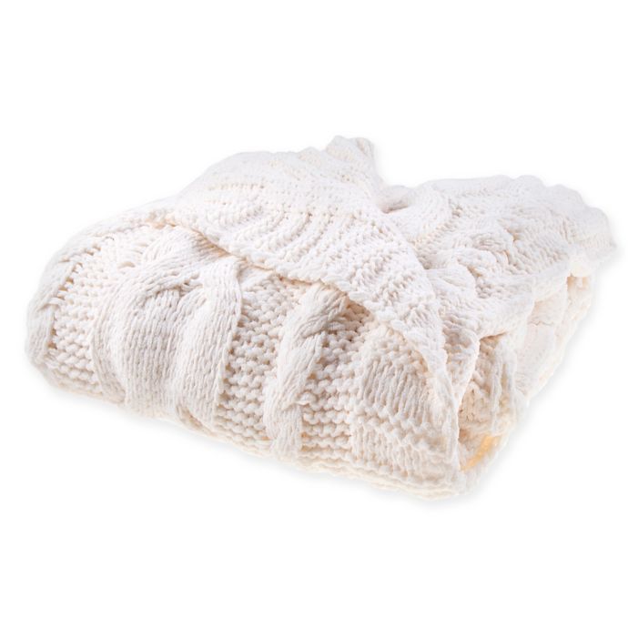 Bee Willow Home Cable Knit Throw Blanket Bed Bath Beyond