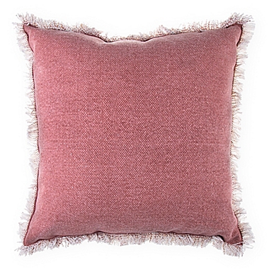 Bee &amp; Willow&trade; Stone Washed Square Throw Pillow in Rose. View a larger version of this product image.