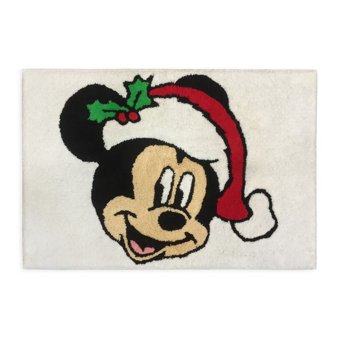 Disney Holiday Mickey And Minnie 20 X 30 Bath Rug Bed Bath