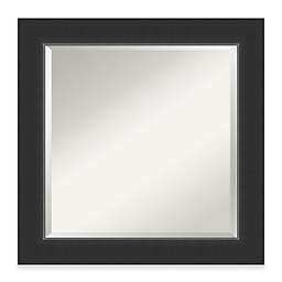 Amanti Art Corvino 25-Inch Square Bathroom Vanity Mirror in Black