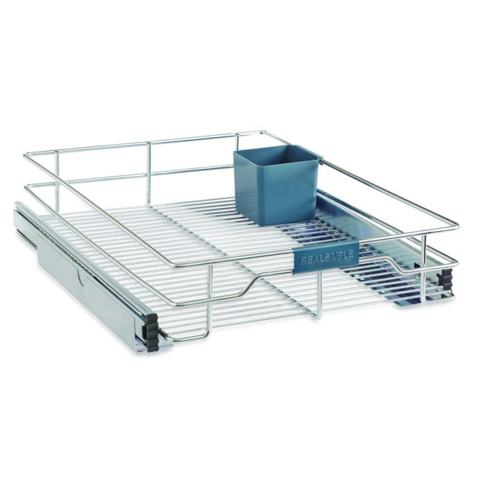 Real Simple® Sliding Organizer in Chrome Bed Bath and