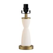 Black and Tan&reg; LED White Glass Table Lamp Base