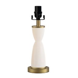 Black and Tan® LED White Glass Table Lamp Base