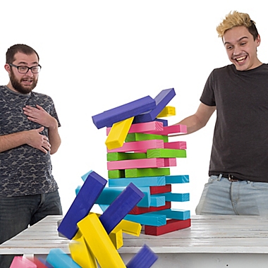 Hey! Play! Giant Wooden Blocks Tower Stacking Game. View a larger version of this product image.