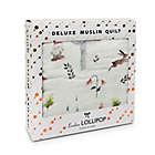 Alternate image 3 for Loulou Lollipop Woodland Gnome Deluxe Muslin Baby Quilt