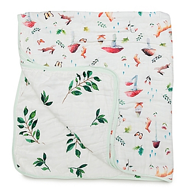 Loulou Lollipop Woodland Gnome Deluxe Muslin Baby Quilt. View a larger version of this product image.