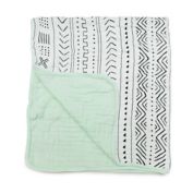 Loulou Lollipop Mudcloth Deluxe Muslin Baby Quilt
