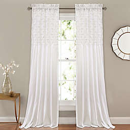 Bayview 84-Inch Rod Pocket Window Curtain in White (Set of 2)