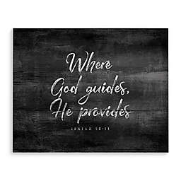 "Where God Guides, He Provides" Canvas Wall Art