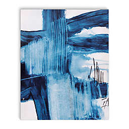 Blue Abstract Three Canvas Wall Art