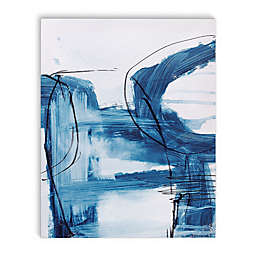 Blue Abstract Six Canvas Wall Art