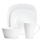 Noritake&reg; White on White Dune 4-Piece Square Place Setting