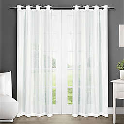 Apollo 84-Inch Grommet Sheer Window Curtain in Winter White (Set of 2)