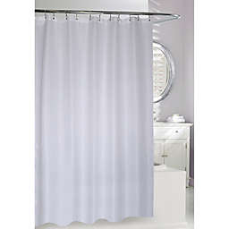 Moda Basketweave Shower Curtain in White