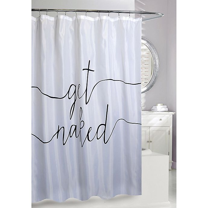 Moda Get Shower Curtain In, Black White And Beige Shower Curtain