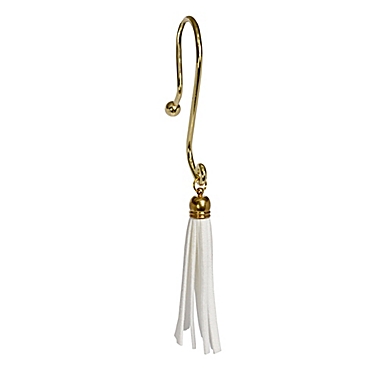 Moda at Home Tassel Shower Curtain Hooks in Gold (Set of 12). View a larger version of this product image.