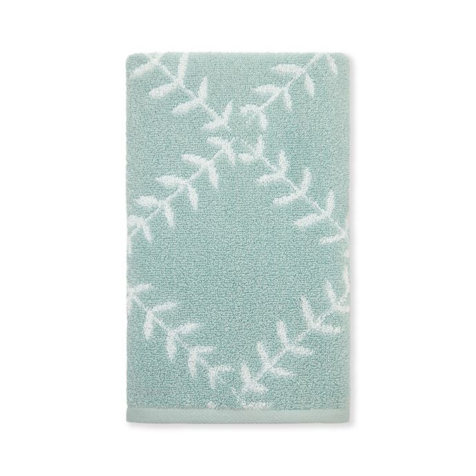 kate spade new york Fern Trellis Hand Towel in Turquoise | Bed Bath ...