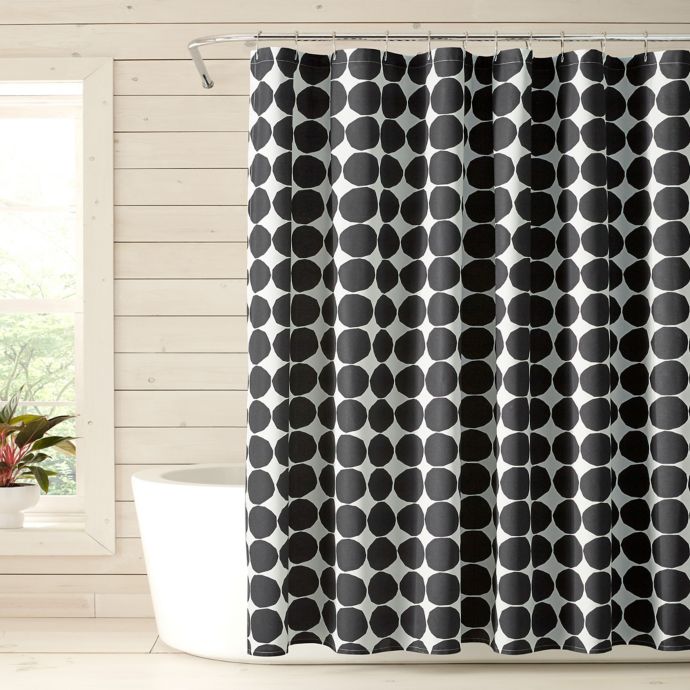 Marimekko Pienet Kivet Shower Curtain In Black Bed Bath Beyond