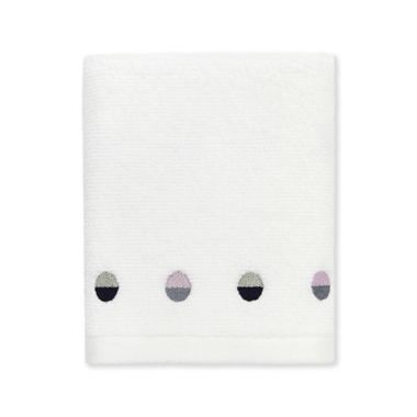 kate spade new york Half Dot Bath Towel in White | Bed Bath & Beyond