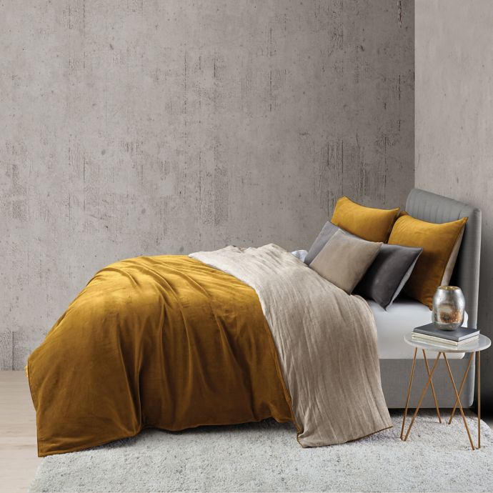 O O By Olivia Oliver Velvet Duvet Cover Set Bed Bath Beyond