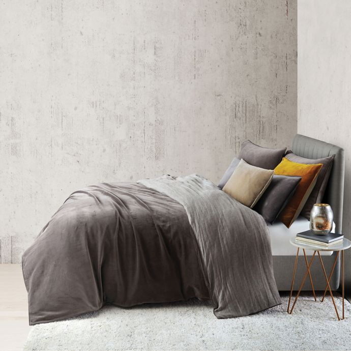 O O By Olivia Oliver Velvet Duvet Cover Set Bed Bath Beyond