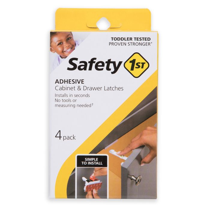 Safety 1st® 4-Pack Adhesive Cabinet and Drawer Latches ...