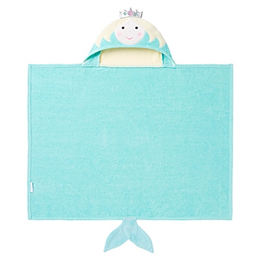 Elegant Baby&reg; Mermaid Hooded Towel in Aqua. View a larger version of this product image.