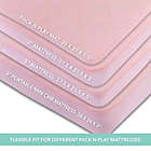 Alternate image 3 for Ely&#39;s &amp; Co. Quilted Waterproof Playard Fitted Sheet in Pink