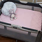 Alternate image 5 for Ely&#39;s &amp; Co. Quilted Waterproof Playard Fitted Sheet in Pink