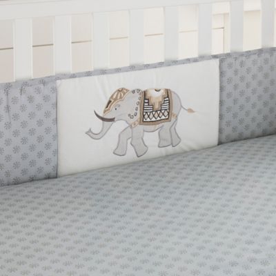 ivory crib bumper