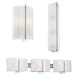 Minka Lavery® Clarté Lights in Chrome with Glass Shade