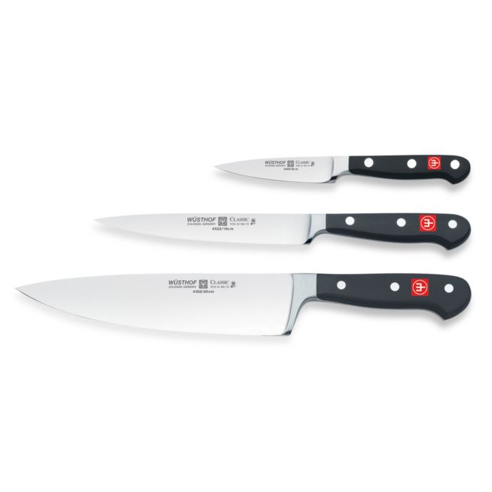 wusthof classic 3 piece knife set