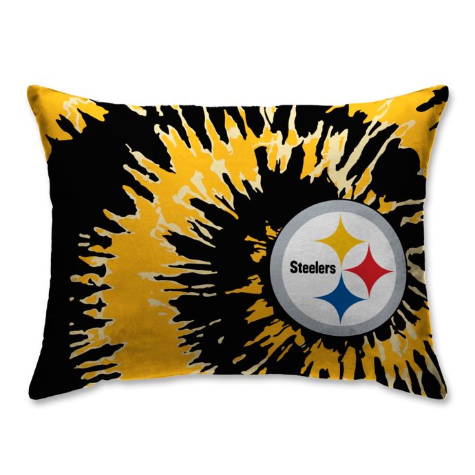Nfl Pittsburgh Steelers Plush Tie Dye Standard Bed Pillow Bed