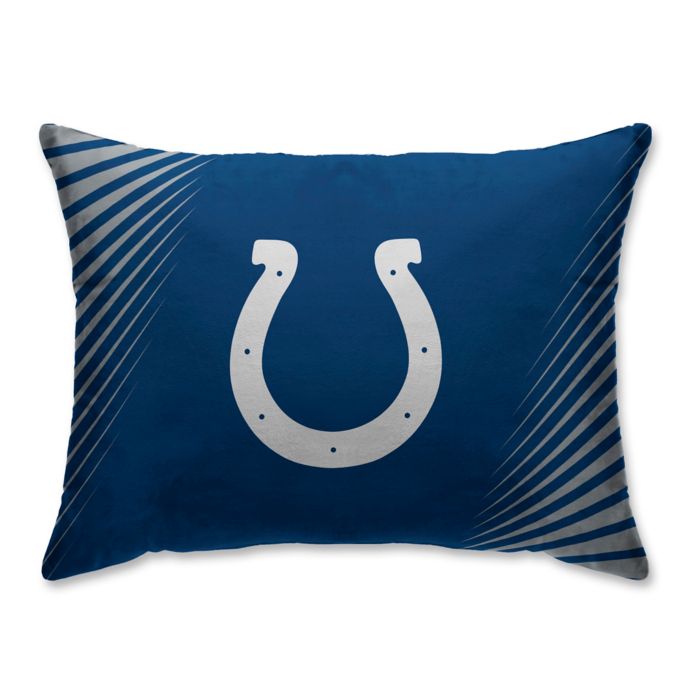 NFL Indianapolis Colts Side Streak Plush Pillow Protector Bed Bath