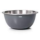 Alternate image 5 for OXO Stainless Steel Mixing Bowls Nesting 3-Piece Set in Grey/Blue