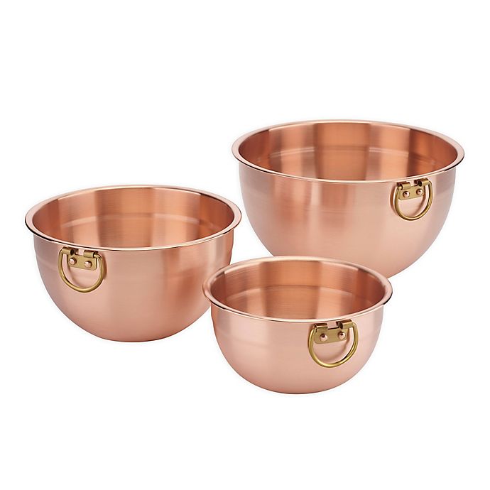 Cuisinart® 3-Piece Mixing Bowl Set in Copper | Bed Bath & Beyond