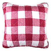 Bee &amp; Willow&trade; Square Buffalo Check Throw Pillow in Red